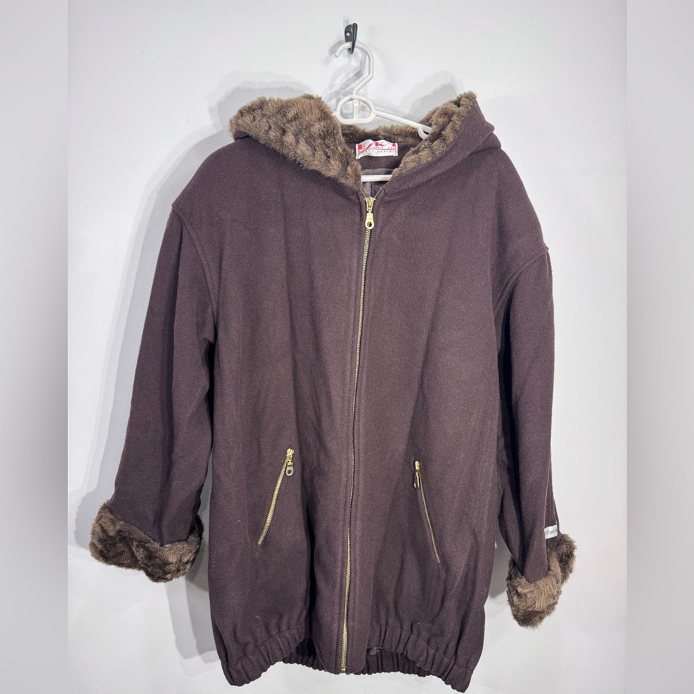 Vintage Pure Wool Brown Jacket